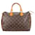 Louis Vuitton Canvas Monogram Speedy 30 handbag Brown Leather  ref.1302453