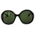 Gucci Lunettes de soleil rondes oversize en écaille de tortue noires  ref.1302509