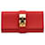 Hermès Hermes Red Tadelakt Medor 23 Leather Pony-style calfskin  ref.1302541
