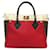 Twist Louis Vuitton Red Monogram On My Side MM Leather Cloth Pony-style calfskin  ref.1302576