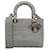 Dior Gray Medium Cannage Lady D-Lite Grey Cloth Cloth  ref.1302595