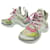 CHAUSSURES LOUIS VUITTON BASKETS ARCHLIGHT 37.5 SNEAKERS WHITE PINK SHOES Cuir Multicolore  ref.1302625