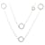 NEW MAUBOUSSIN NECKLACE NECKLACE THE FIRST DAY 100 CM WHITE GOLD NECKLACE Silvery  ref.1302649