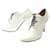NEW CHANEL G SHOES33057 38 WHITE PATENT LEATHER HEELED ANKLE BOOTS  ref.1302712