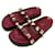 CHAUSSURES VALENTINO ROCKSTUD NW2S0D99 36.5 SANDALES MULES CUIR BORDEAUX  ref.1302713