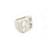 CHANEL CLEFLE T RING53 Solid silver 925 58GR SILVER STERLING CLOVER RING Silvery  ref.1302718