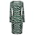 Produktname: Diane Von Furstenberg Muriel langärmliges Midikleid mit Leopardenmuster aus grüner Seide  ref.1302738