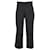 Max Mara Leisure Pantalon à fermeture éclair latérale en polyester noir  ref.1302747