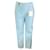 Autre Marque Pantaloni Peserico Easy in velluto a coste azzurro Blu Cotone  ref.1303062