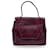 Gianni Versace Vintage Burgundy Embossed Leather Handbag Satchel Dark red  ref.1303199