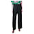 Balenciaga Pantaloni neri a gamba larga con vita elasticizzata - taglia UK 8 Nero Lana  ref.1303211