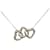 Tiffany & Co Collar con colgante triple de corazón abierto en plata Tiffany Metal  ref.1303239