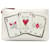 Fendi White Roma Playing Cards Zip Clutch Leather Pony-style calfskin  ref.1303255