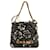 Chanel Black Tweed Camellia Mini 22 Satchel Leather Cloth  ref.1303266