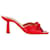 Aquazzura Pasha 75 Knotted Mules in Red Leather  ref.1303356