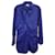 Mini-robe rayée froncée Ganni en coton bleu  ref.1303357