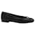 Manolo Blahnik Veralli Bow-Detailed Ballet Flats in Black Leather  ref.1303371