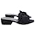 Stuart Weitzman Bow Block-Heel Slides in Black Suede  ref.1303390