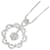 Autre Marque 18k Gold-Diamant-Blumen-Anhänger-Halskette Metall  ref.1303398