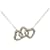 Tiffany & Co Collana con ciondolo a cuore triplo aperto Metallo  ref.1303429