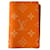 Organizzatore da tasca Louis Vuitton Arancione Tela  ref.1303463