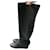 CHANEL Overknee-Stiefel aus schwarzem Leder, Größe 41, GUTER ZUSTAND  ref.1303466