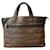 Salvatore Ferragamo FERRAGAMO briefcase bag Brown Black Leather Cloth  ref.1303481