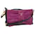PRADA Ribbon Shoulder Bag Leather Pink Black Auth 69105  ref.1303516