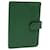 LOUIS VUITTON Epi Agenda PM Day Planner Cover Green R20054 LV Auth 69171 Leather  ref.1303528