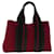 Hermès HERMES Toroca Horizont Einkaufstasche Canvas Rot Auth bs12548 Leinwand  ref.1303541