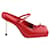 Jacquemus Leather Heels Red  ref.1303591