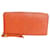 Louis Vuitton Zippy Geldbörse Orange Leder  ref.1303804