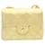 Chanel-Namensschild Golden Leder  ref.1303966
