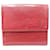 Louis Vuitton Porte-monnaie Cuir Rouge  ref.1304284