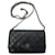 Wallet On Chain Chanel Bolsos de mano Negro Cuero  ref.1305128