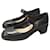 Sapato de salto alto de couro preto brilhante Christian Dior D-Doll Couro envernizado  ref.1305152