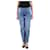 Brunello Cucinelli Blue pleated jeans - size US 4 Cotton  ref.983927