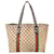 Gucci GG Monogram Sherry Line Tote Bag Brown Cotton  ref.1305295