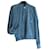 Hermès Leather jacket, size 46. Unisex. Blue Suede  ref.1305312