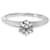 Tiffany & Co TIFFANY Y COMPAÑIA. Anillo de compromiso de diamantes en platino G VVS2 0.75 por cierto Plata Metálico Metal  ref.1305417