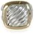 Anello per cavi scolpito di David Yurman 18K oro giallo/argento sterling Metallico Metallo  ref.1305421