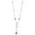 Cartier Himalia collana di perle di diamanti in 18K oro bianco 2.5 ctw Argento Metallico Metallo  ref.1305477