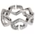 Cartier C De Cartier Heart Ring in 18K white gold 0.13 ctw Silvery Metallic Metal  ref.1305482