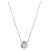 TIFFANY & CO. Soleste Diamond Halo Pendant in 18k White Gold D VVS1 0.53ctw Silvery Metallic Metal  ref.1305488