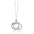 TIFFANY & CO. 1837 Interlocking Circle Pendant in  Sterling Silver Silvery Metallic Metal  ref.1305514