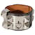Hermès Collier De Chien Bracelet in Chocolate Alligator Palladium Plated Hardwar Metallic  ref.1305537