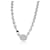 TIFFANY & CO. Return To Tiffany Oval Tag Necklace in  Sterling Silver Silvery Metallic Metal  ref.1305540