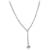 TIFFANY & CO. Grace Necklace with Princess Cut Pendant in Platinum, 4.10 ctw Silvery Metallic Metal  ref.1305566