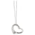 TIFFANY & CO. Elsa Peretti Open Heart Pendant on a Chain in Sterling Silver Silvery Metallic Metal  ref.1305628