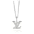 Ciondolo Louis Vuitton Idylle Blossom in 18K oro bianco 0.3 ctw Argento Metallico Metallo  ref.1305641
